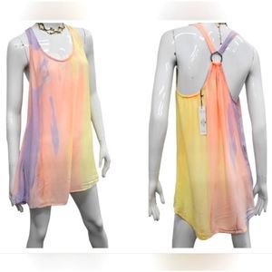 NWT Gypsy 05 Tie Dye Racerback Mini Dress S
